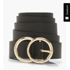 Plus Gold O Ring Boyfriend Belt - Boohoo